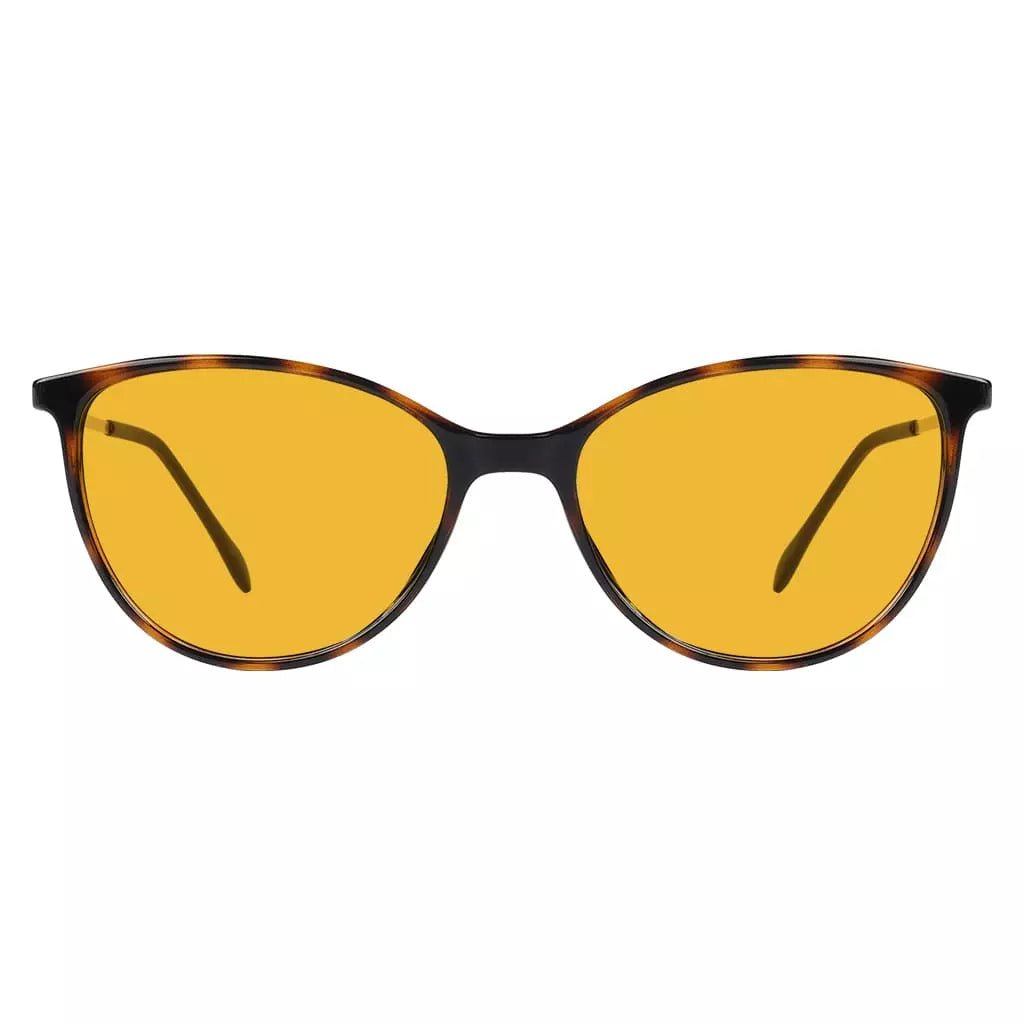 Cat Eye Orange Tinted Blue Light Blocking Glasses Women
