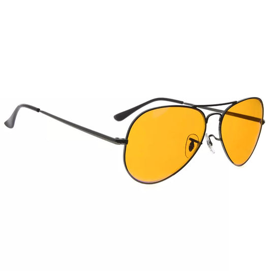 Stylish Orange Tinted Blue Light Blocking Glasses Men