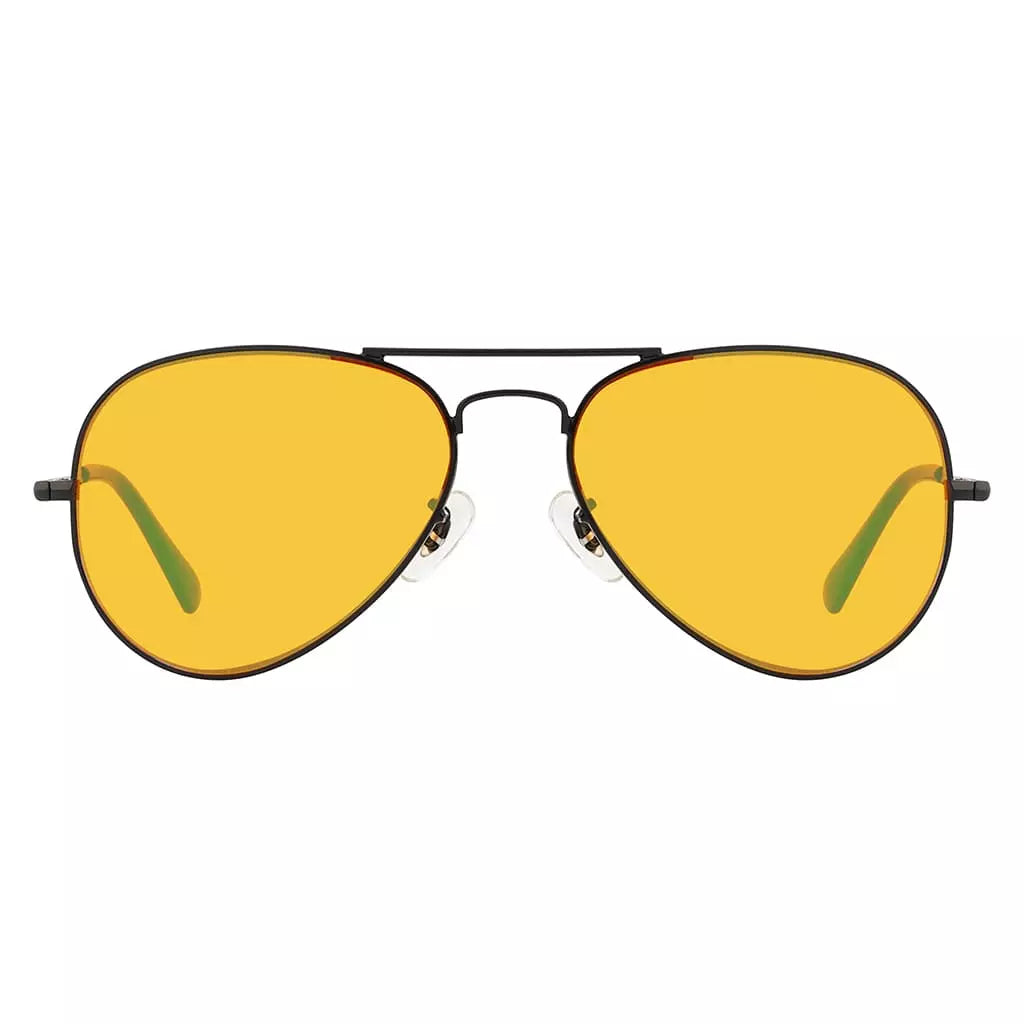 Stylish Orange Tinted Blue Light Blocking Glasses Men