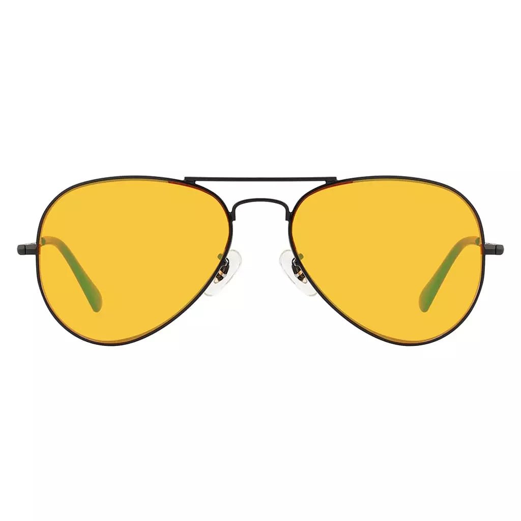Stylish Orange Tinted Blue Light Blocking Glasses Men