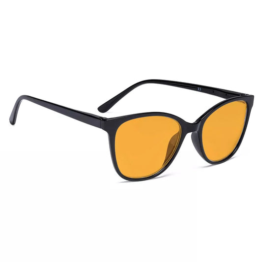 Cat Eye Blue Light Blocking Glasses Orange Tinted Women