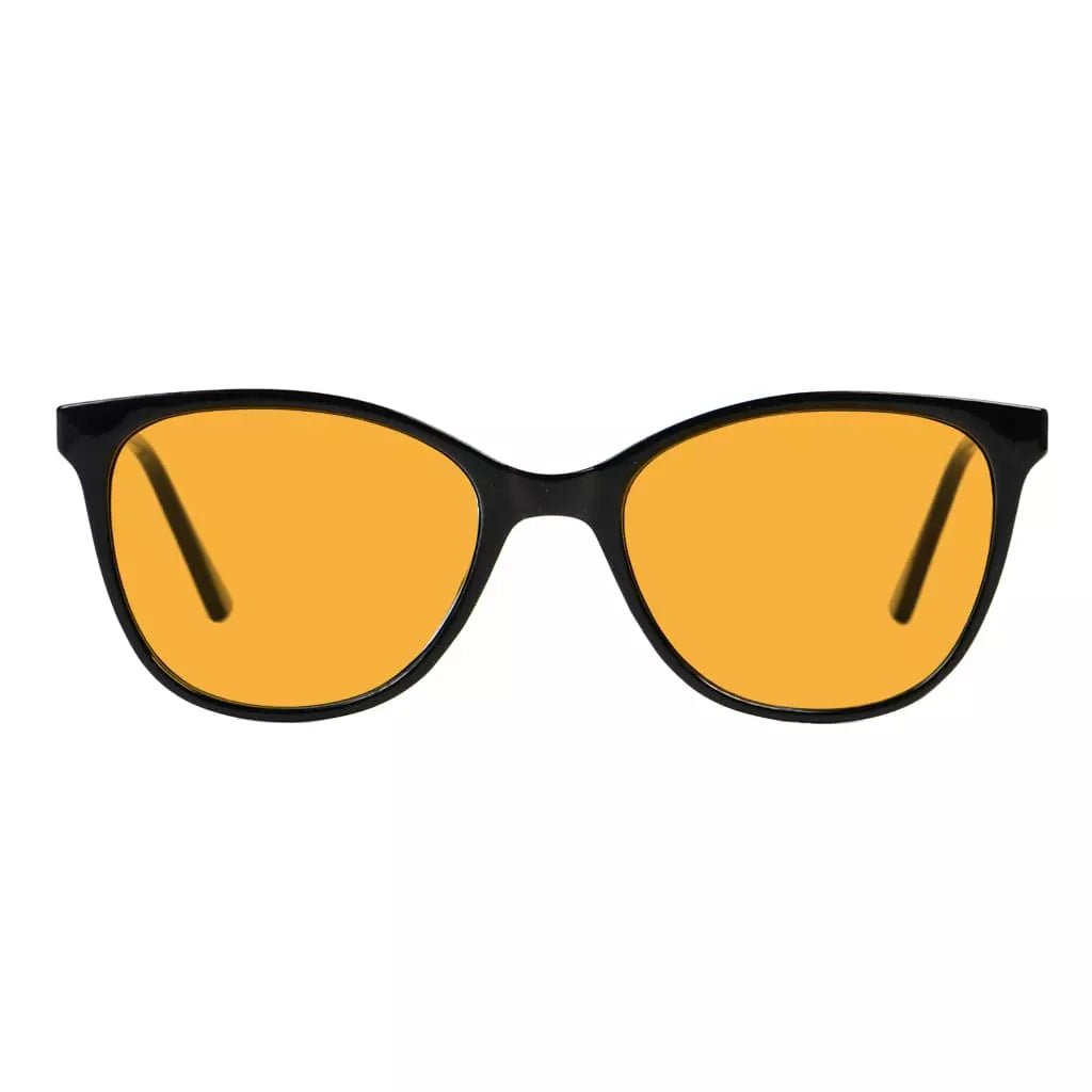 Cat Eye Blue Light Blocking Glasses Orange Tinted Women