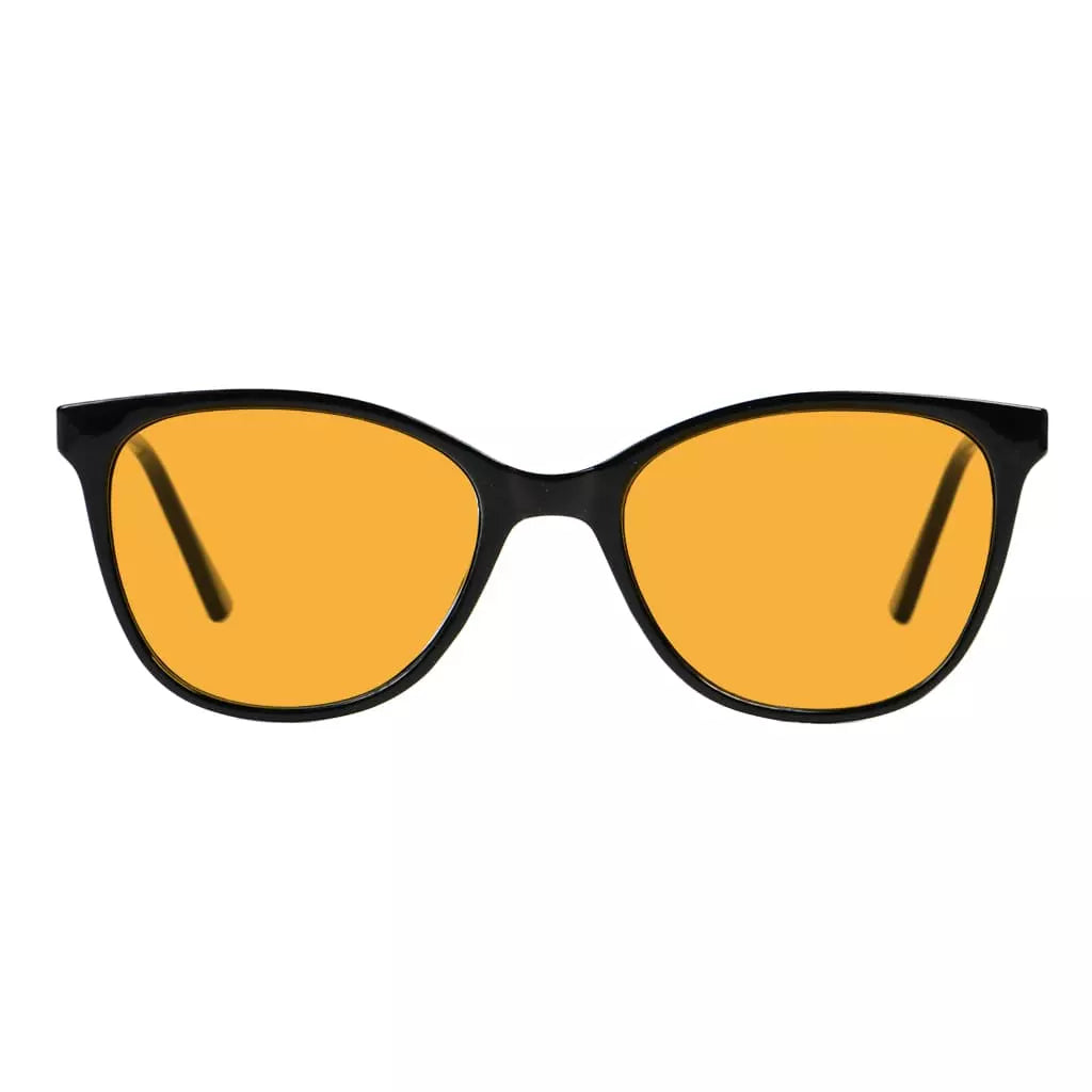 Cat Eye Blue Light Blocking Glasses Orange Tinted Women