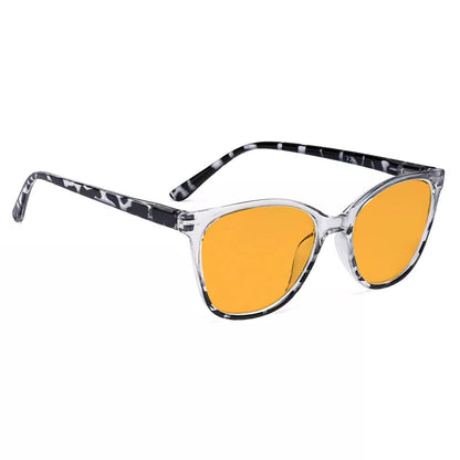 Cat Eye Blue Light Blocking Glasses Orange Tinted Women