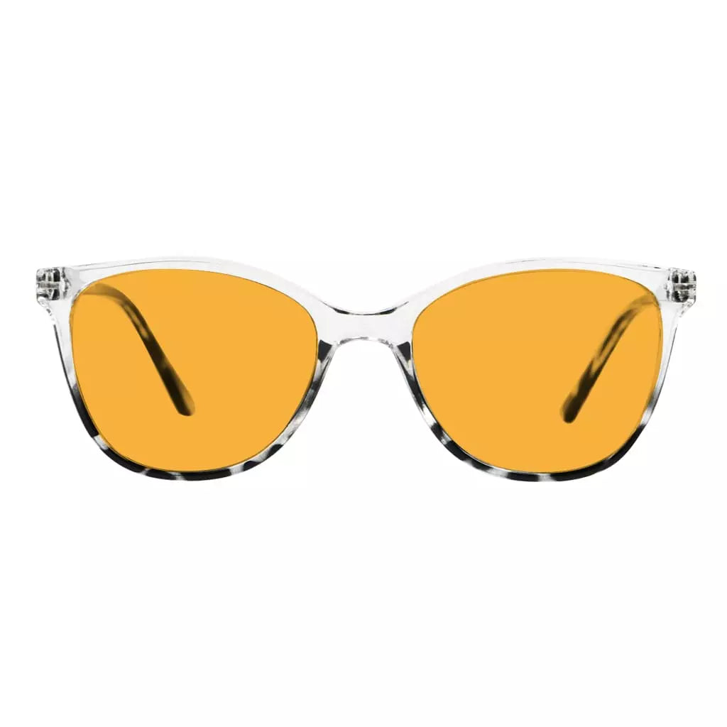 Cat Eye Blue Light Blocking Glasses Orange Tinted Women