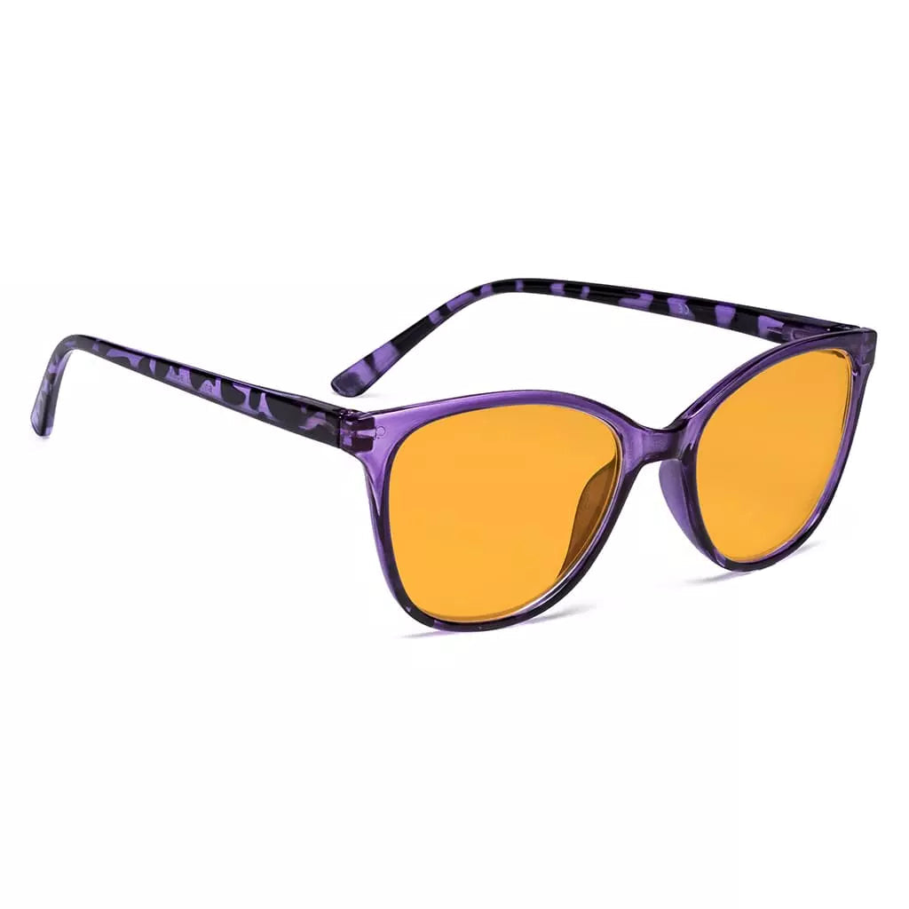 Cat Eye Blue Light Blocking Reading Glasses Orange Tinted Women