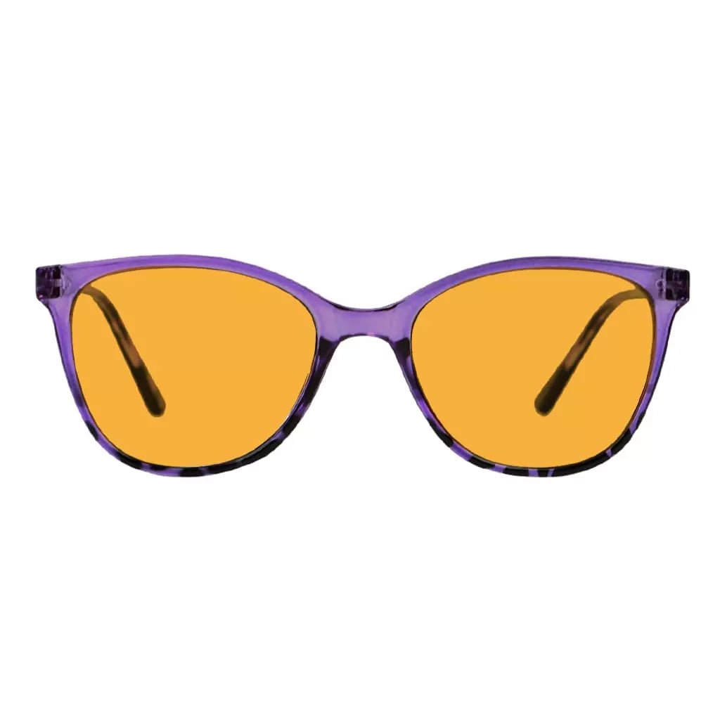 Cat Eye Blue Light Blocking Reading Glasses Orange Tinted Women