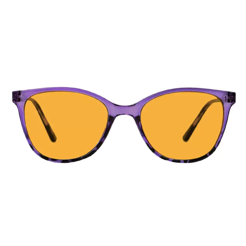 Cat Eye Blue Light Blocking Reading Glasses Orange Tinted Women