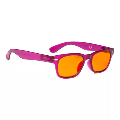 Cat Eye Orange Tinted Blue Light Blocking Glasses for Women