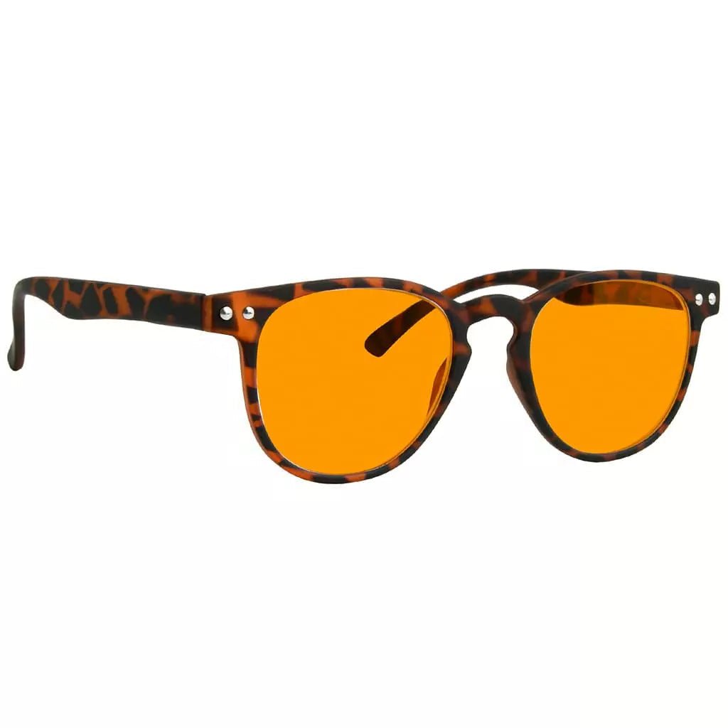 Orange Tinted Blue Light Blocking Glasses Women Men