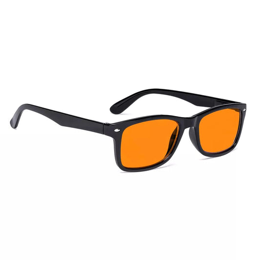 Vintage Orange Tinted Blue Light Blocking Reading Glasses Men Women