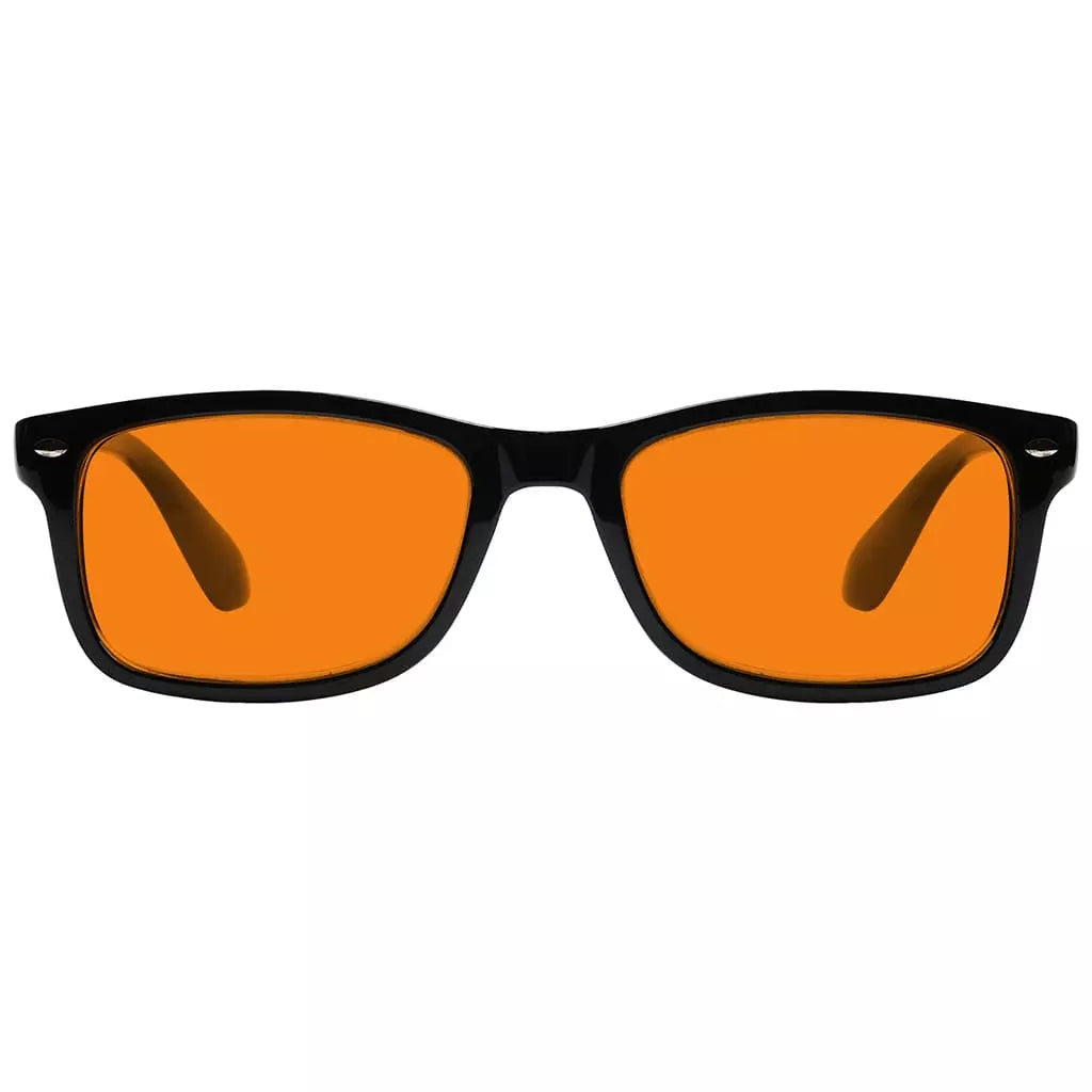 Vintage Orange Tinted Blue Light Blocking Reading Glasses Men Women