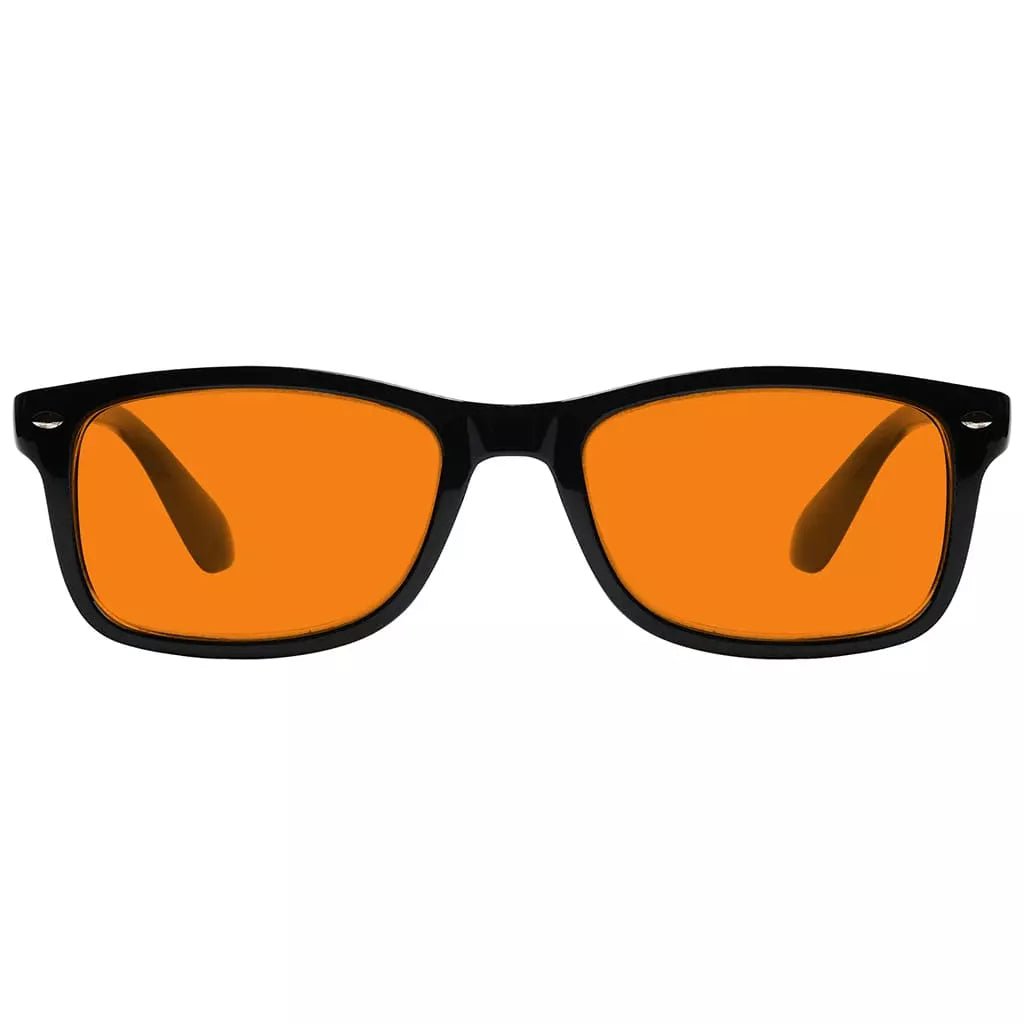 Vintage Orange Tinted Blue Light Blocking Reading Glasses Men Women