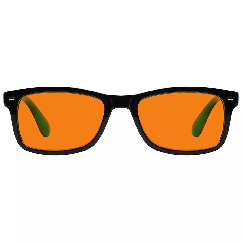 Vintage Orange Tinted Blue Light Blocking Reading Glasses Men Women