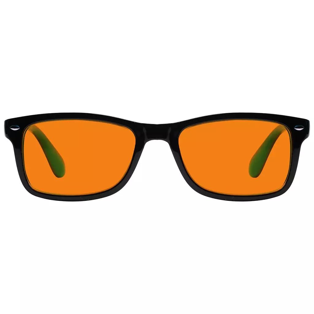 Vintage Orange Tinted Blue Light Blocking Reading Glasses Men Women