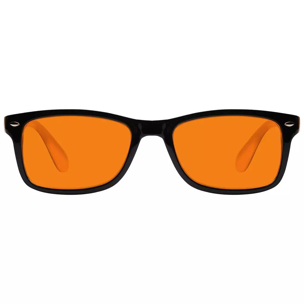Vintage Orange Tinted Blue Light Blocking Reading Glasses Men Women