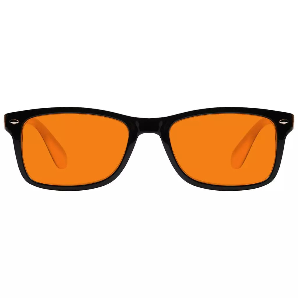 Vintage Orange Tinted Blue Light Blocking Reading Glasses Men Women