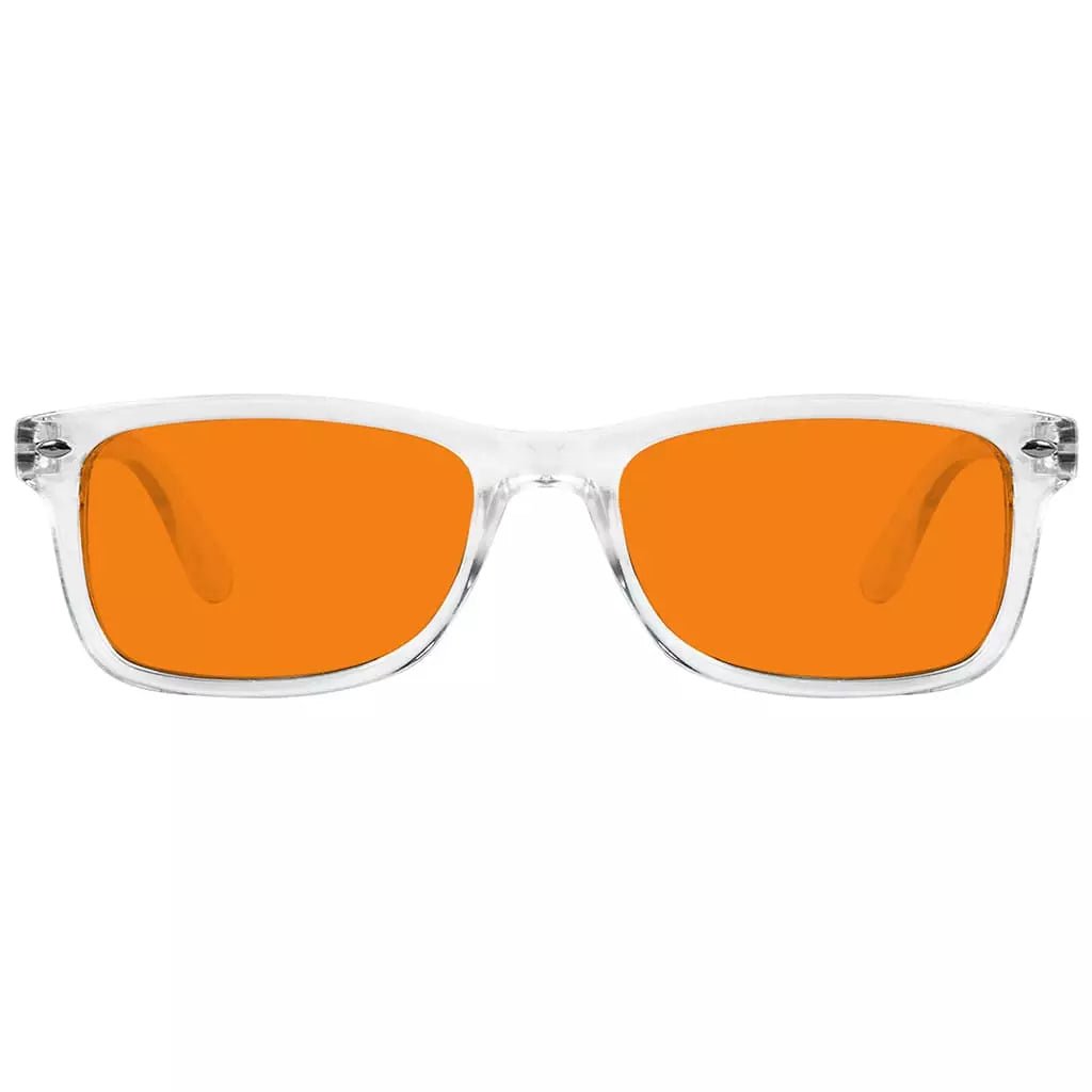 Vintage Orange Tinted Blue Light Blocking Reading Glasses Men Women