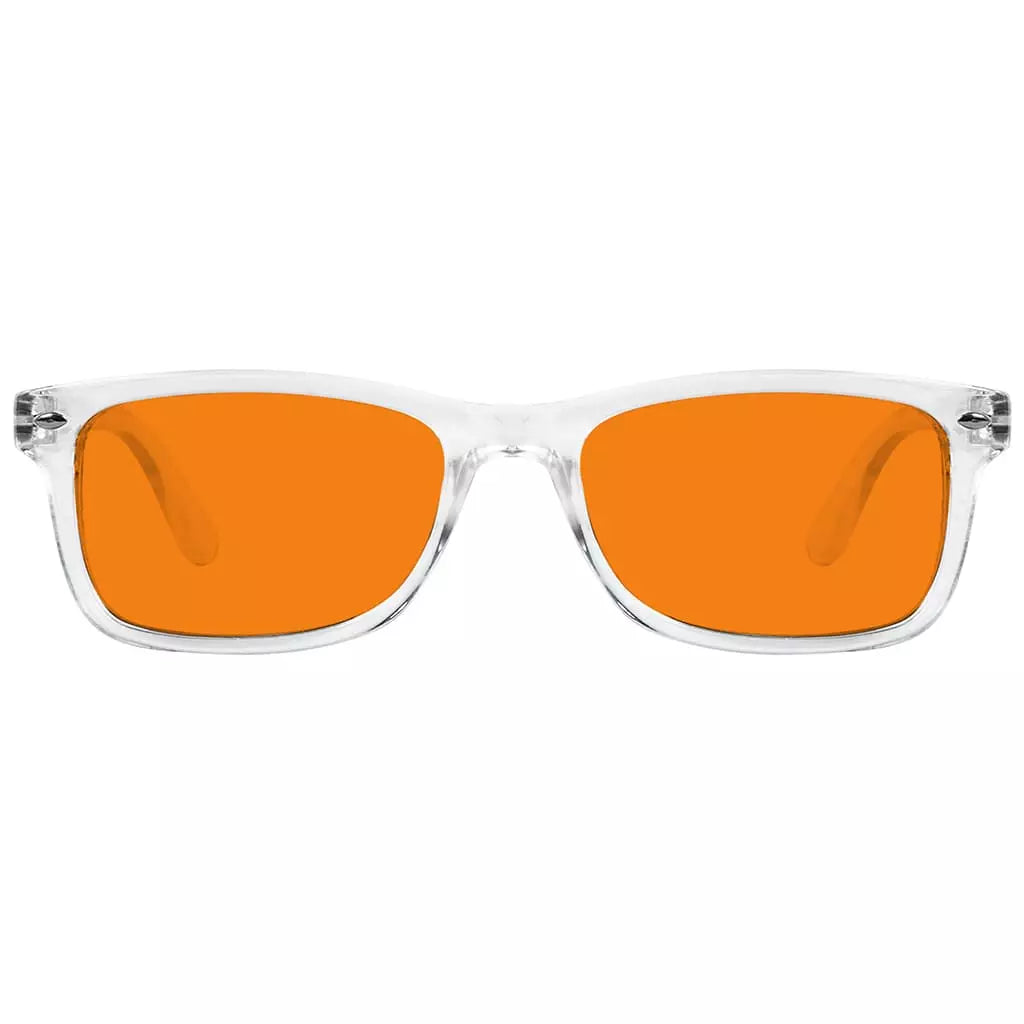 Vintage Orange Tinted Blue Light Blocking Reading Glasses Men Women