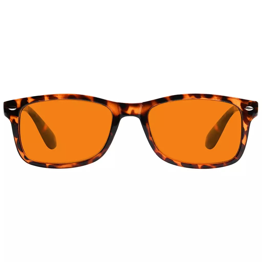 Vintage Orange Tinted Blue Light Blocking Reading Glasses Men Women