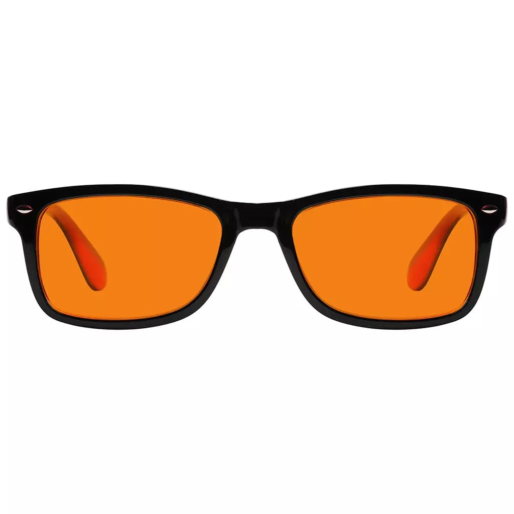 Vintage Orange Tinted Blue Light Blocking Reading Glasses Men Women