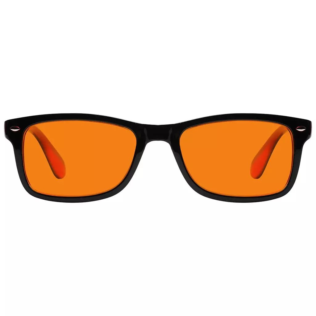 Vintage Orange Tinted Blue Light Blocking Reading Glasses Men Women
