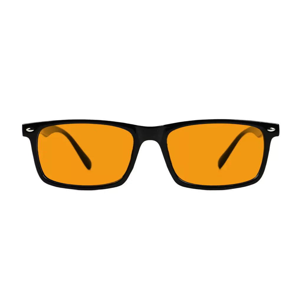 Orange Tinted Blue Light Blocking Eyeglasses For Men Women