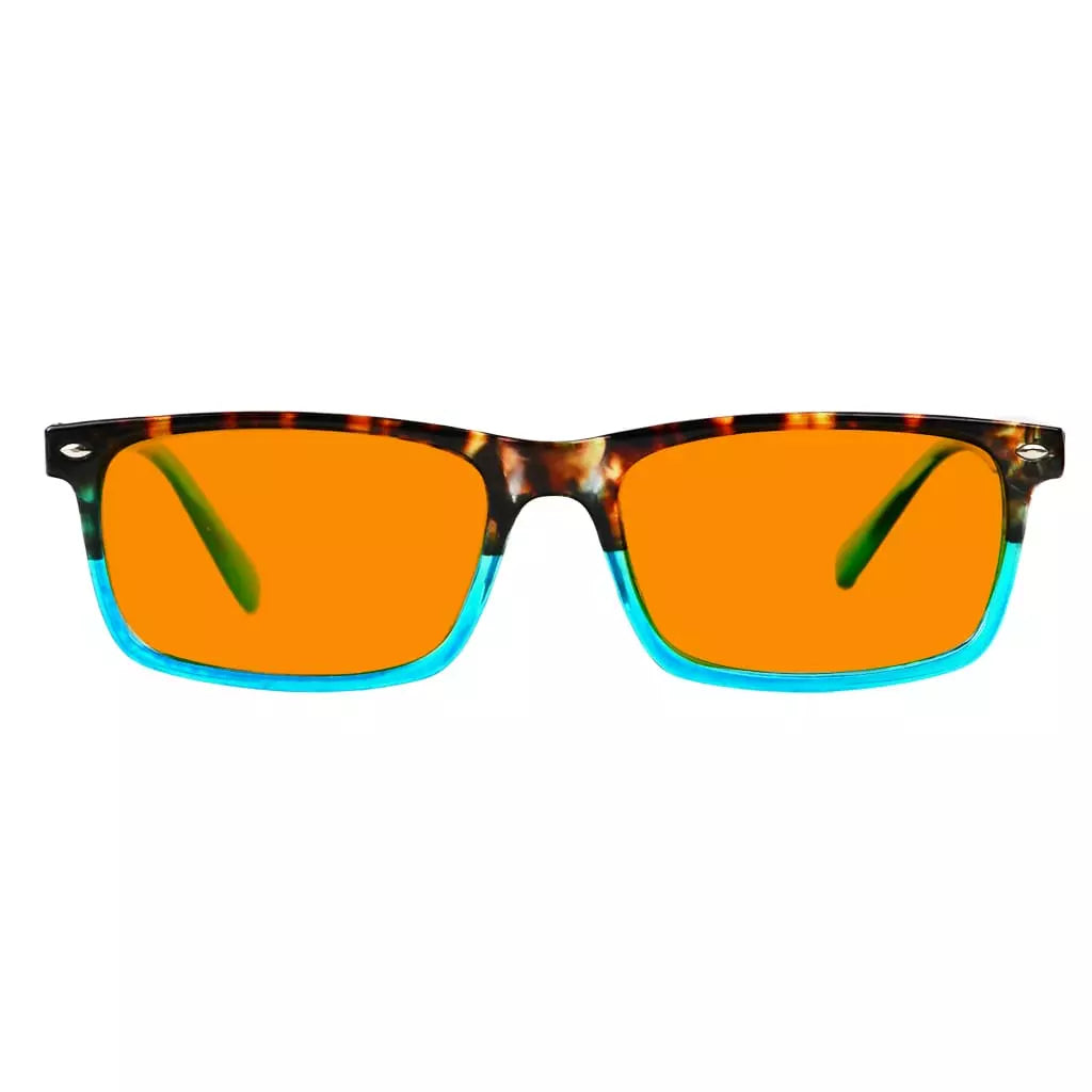 Orange Tinted Blue Light Blocking Reading Glasses for Men and Women