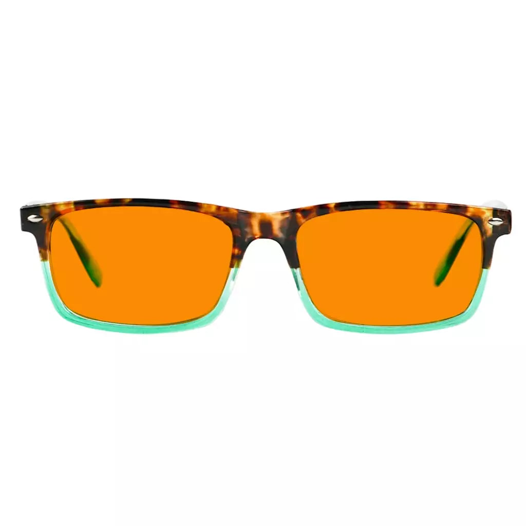 Orange Tinted Blue Light Blocking Reading Glasses for Men and Women