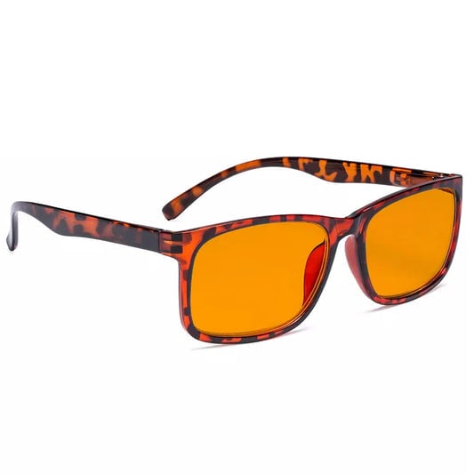 Orange Tinted Blue Light Blocking Glasses Women Men