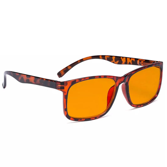 Orange Tinted Blue Light Blocking Glasses Women Men