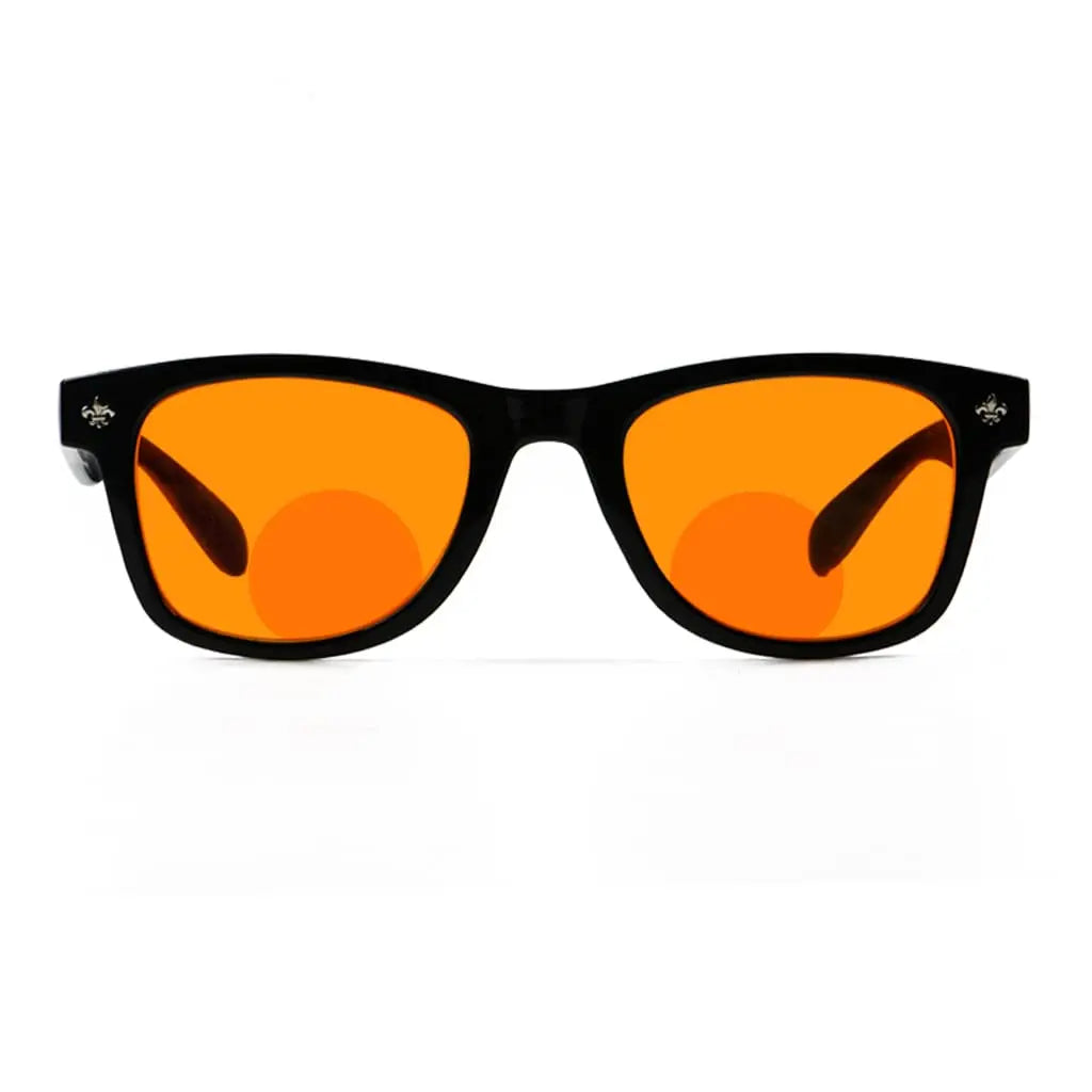 Orange Tinted Bifocal Blue Light Blocking Bifocal Reading Glasses Women Men