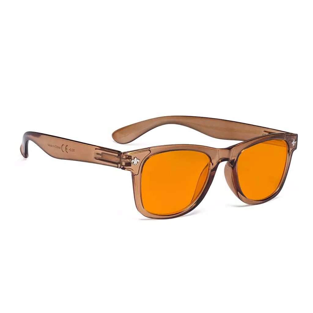 Orange Tinted Bifocal Blue Light Blocking Glasses Women Men