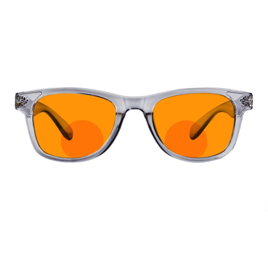 Orange Tinted Bifocal Blue Light Blocking Bifocal Reading Glasses Women Men