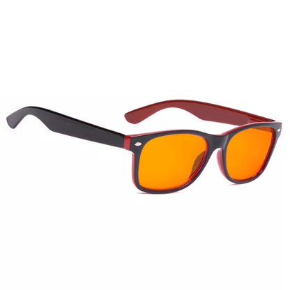 Nighttime Orange Tinted Blue Light Blocking Glasses Women Men