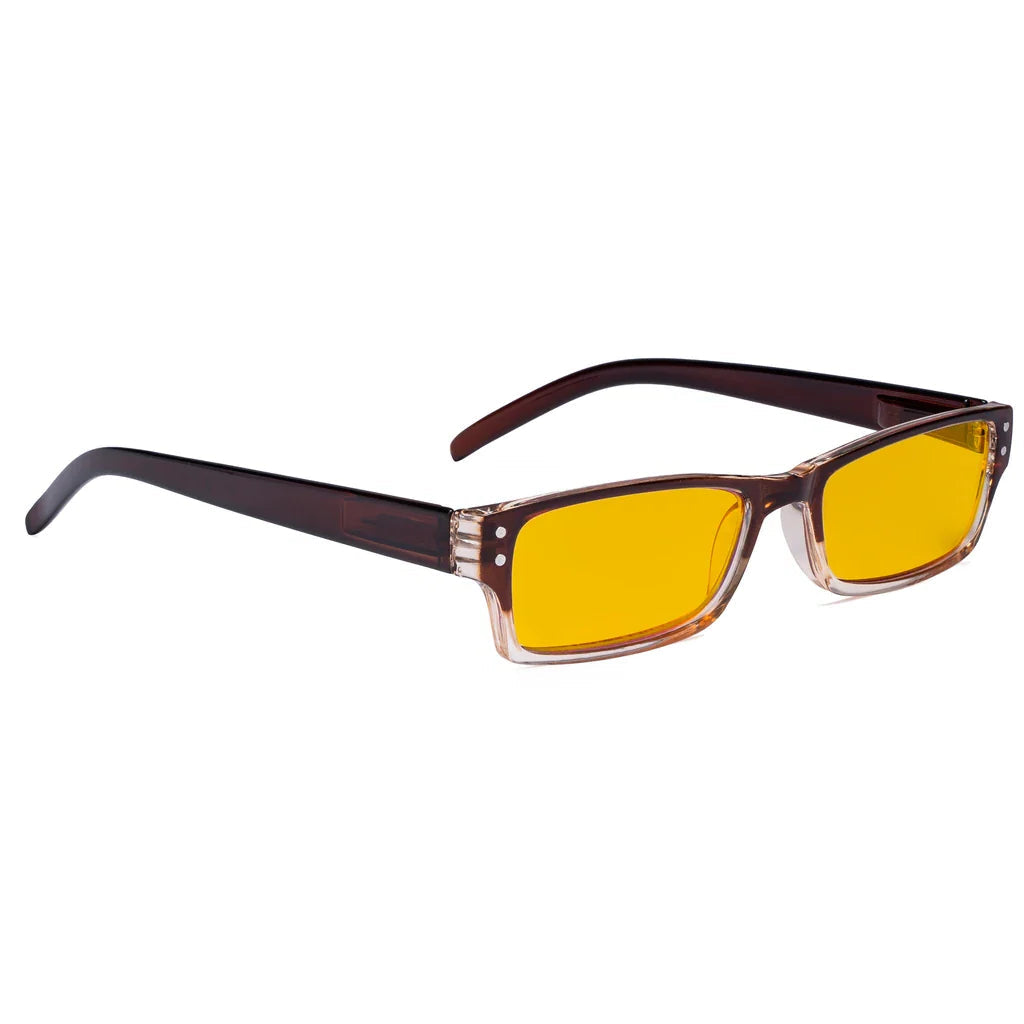 Amber Tinted Blue Light Blocking Glasses Women
