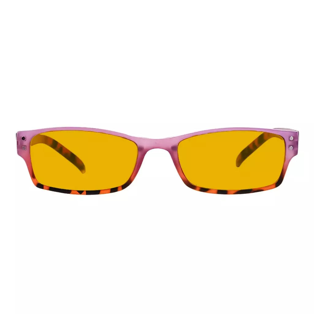Amber Tinted Blue Light Blocking Reading Glasses Eyewear