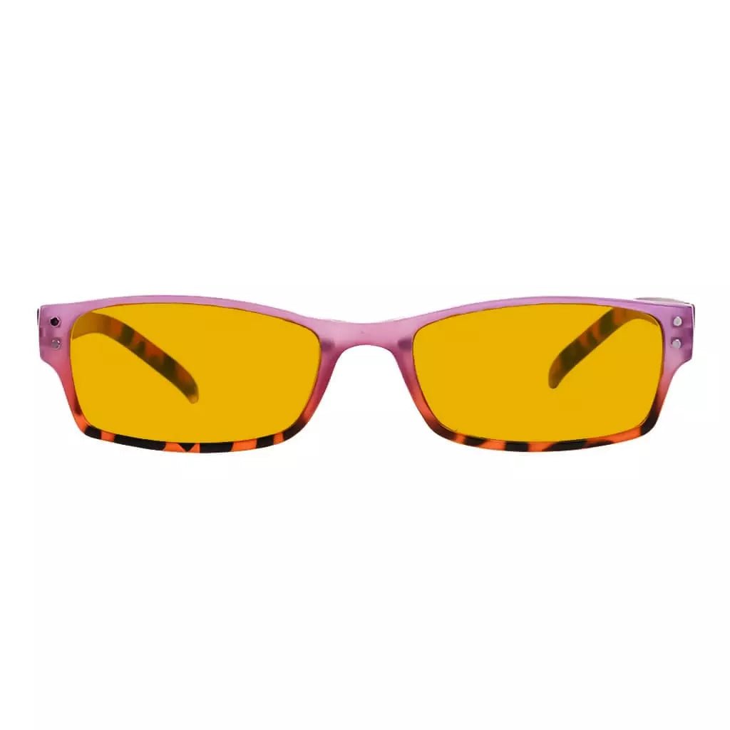 Amber Tinted Blue Light Blocking Reading Glasses Eyewear