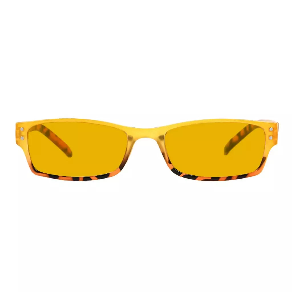 Amber Tinted Blue Light Blocking Reading Glasses Eyewear