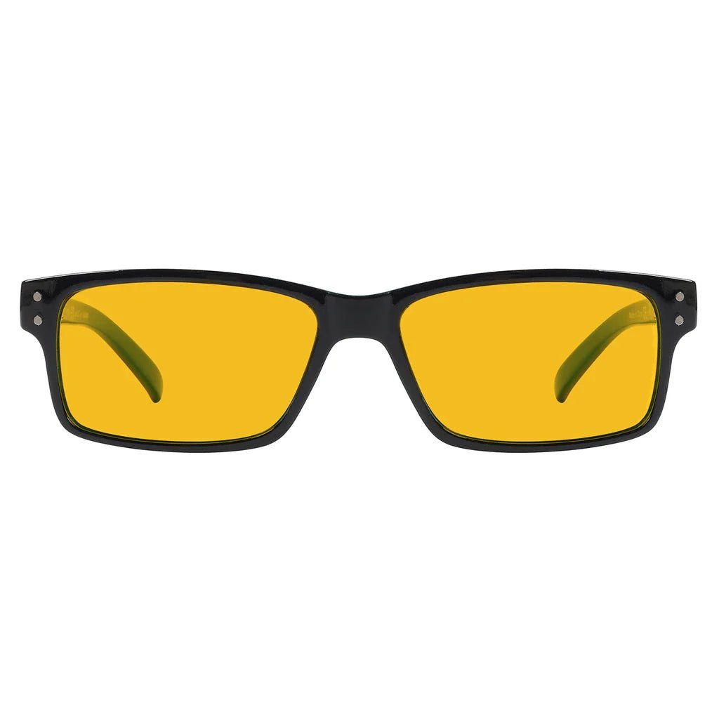 Amber Tinted Blue Light Blocking Reading Glasses Men