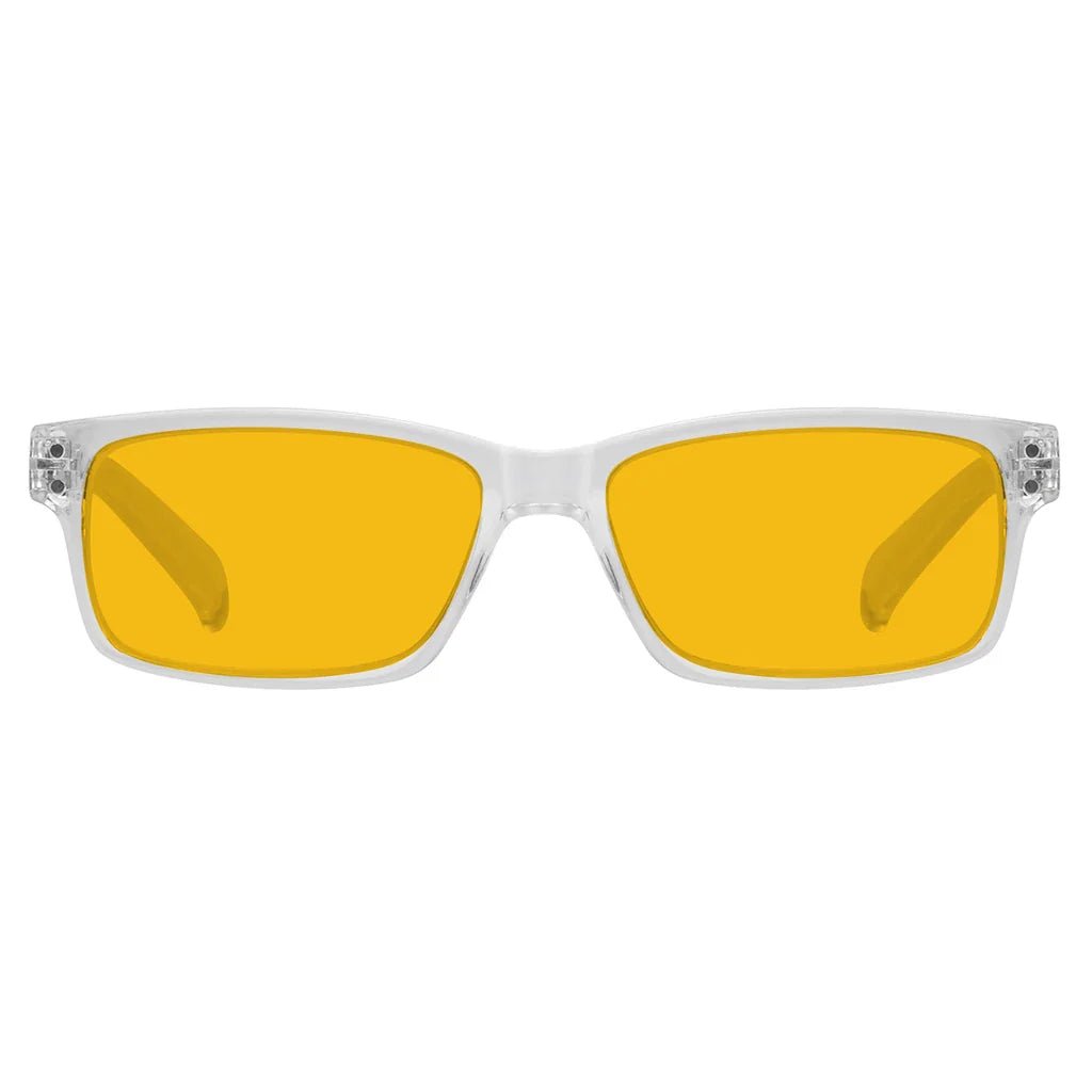 Amber Tinted Blue Light Blocking Reading Glasses Men
