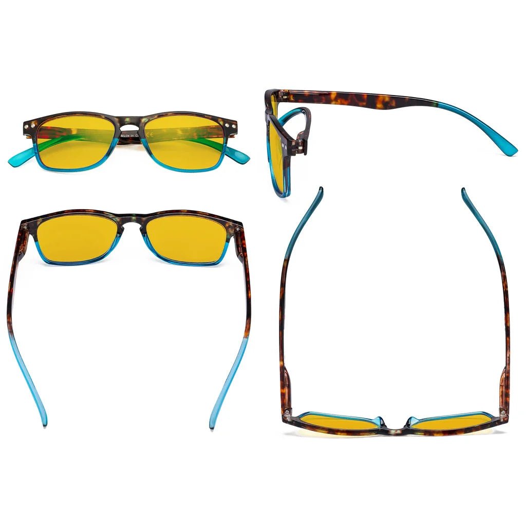 Amber Tinted Blue Light Blocking Glasses Women