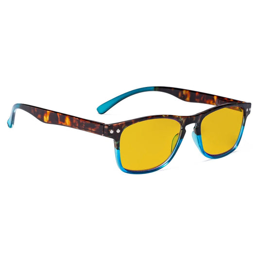 Amber Tinted Blue Light Blocking Reading Glasses Women