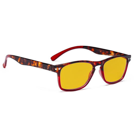 Amber Tinted Blue Light Blocking Glasses Women