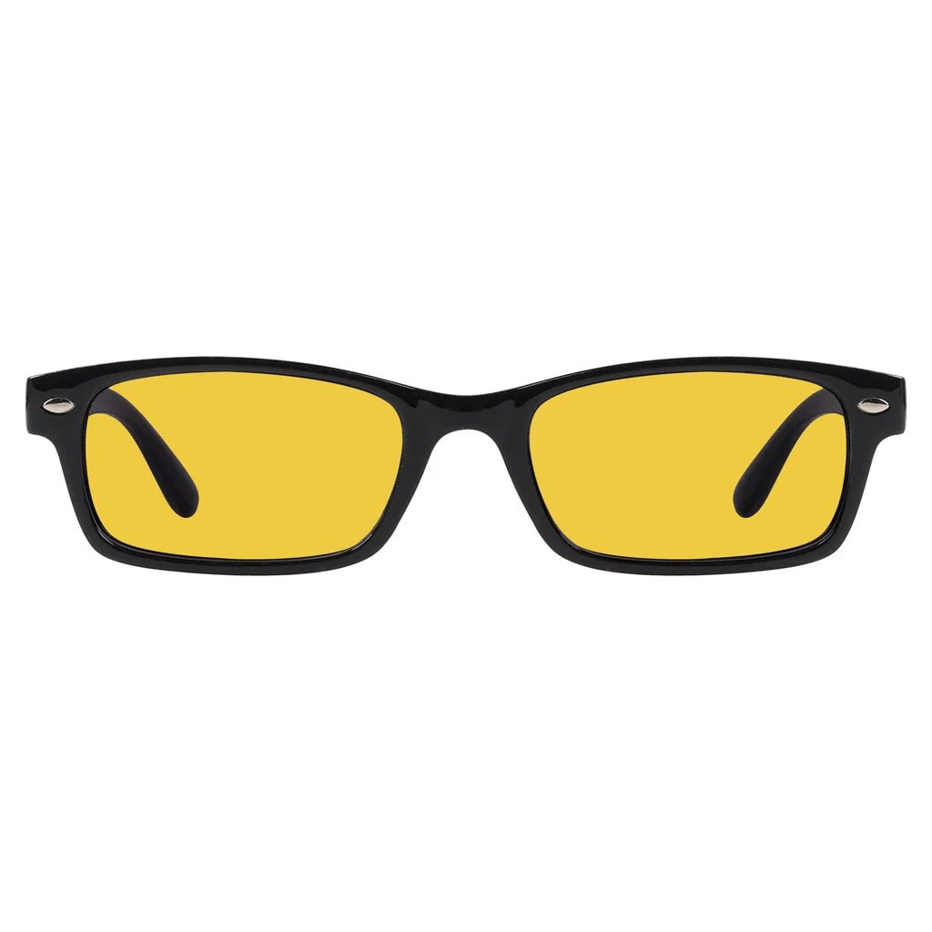 Amber Tinted Blue Light Blocking Glasses Women Men