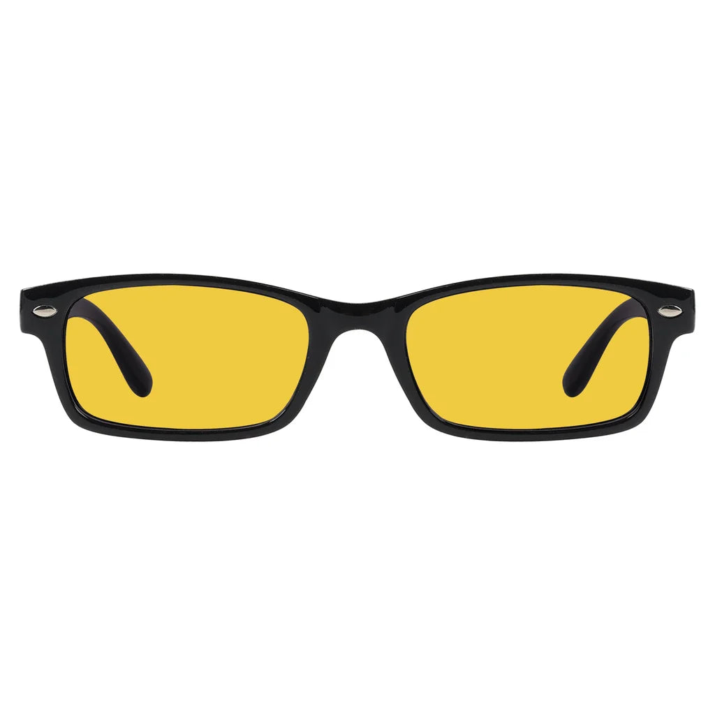 Amber Tinted Blue Light Blocking Glasses Women Men