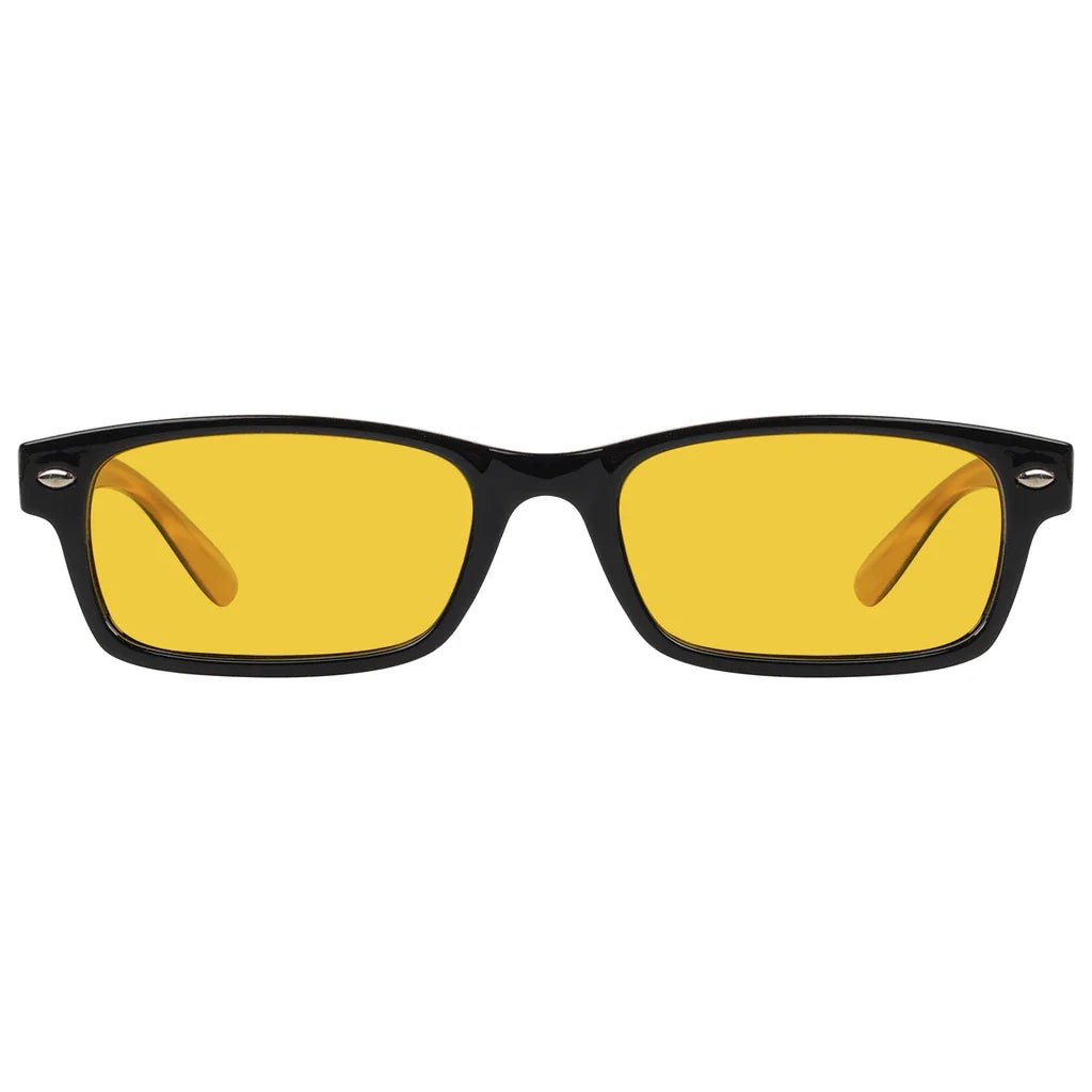 Amber Tinted Blue Light Blocking Glasses Women Men