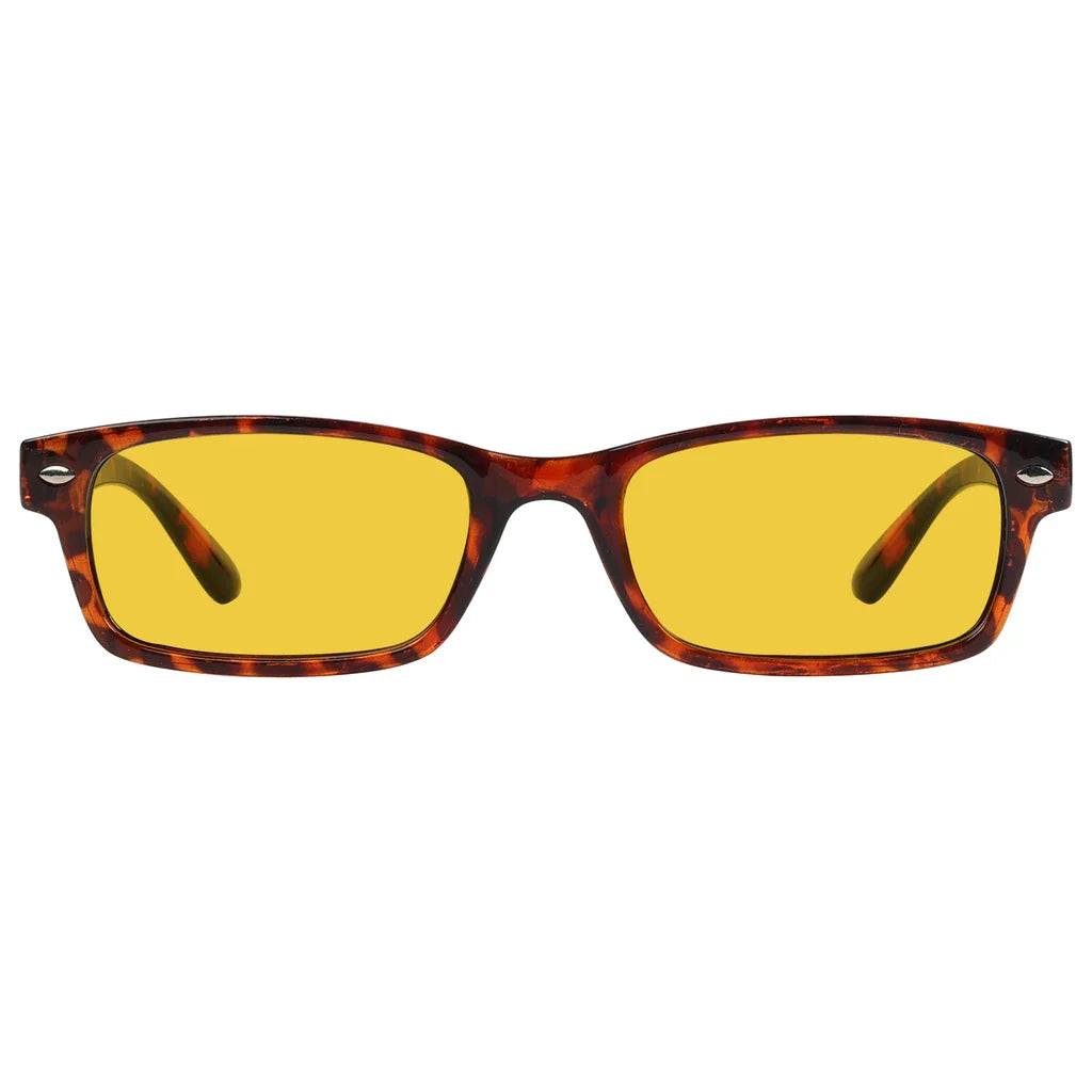 Amber Tinted Blue Light Blocking Glasses Women Men