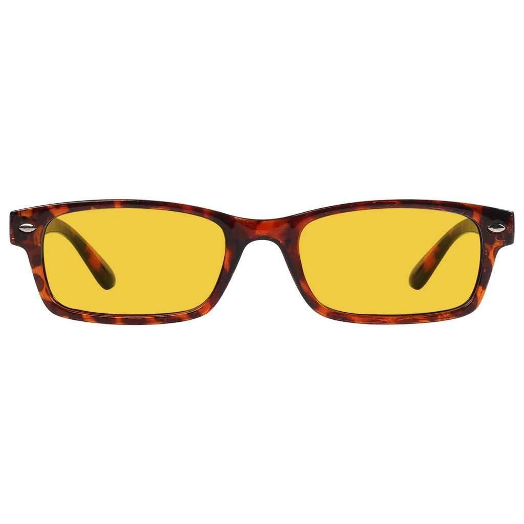 Amber Tinted Blue Light Blocking Glasses Women Men