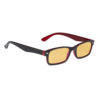 Amber Tinted Blue Light Blocking Glasses Women Men